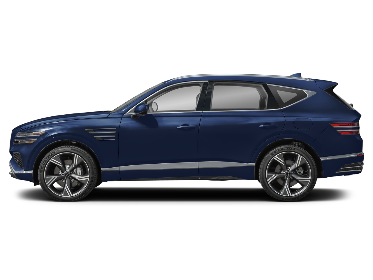 2026 Genesis GV80 — rear three-quarter view