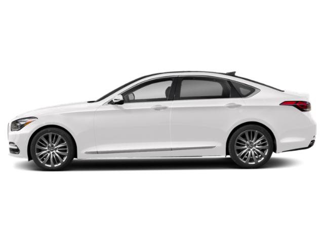 2018 Genesis G80 — rear three-quarter view