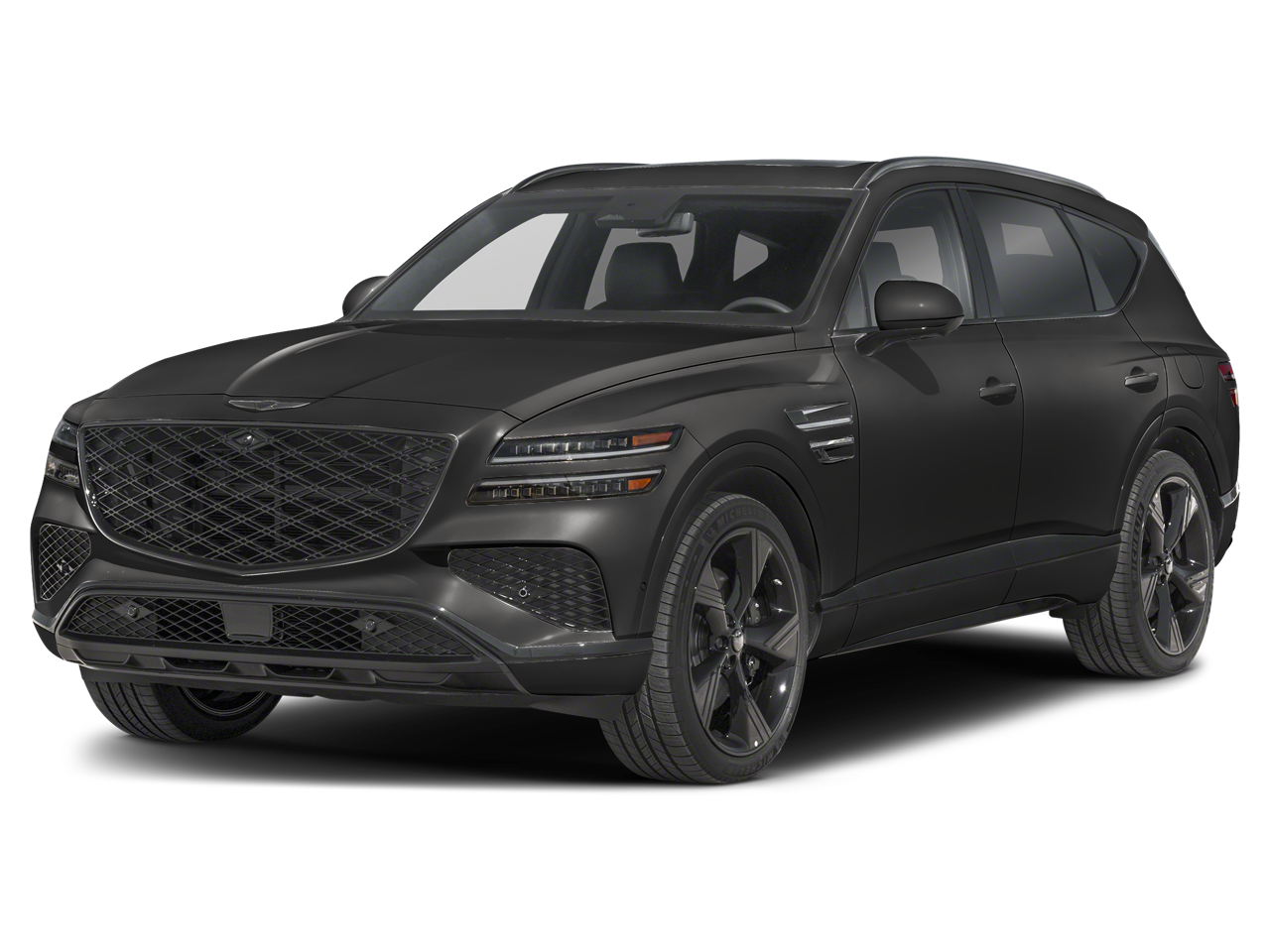 2026 Genesis GV80 3.5T Prestige Black in Vik Black — front three-quarter view