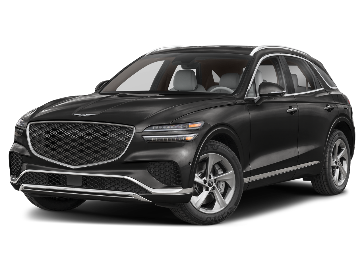 2026 Genesis GV70 2.5T Advanced in Vik Black — front three-quarter view