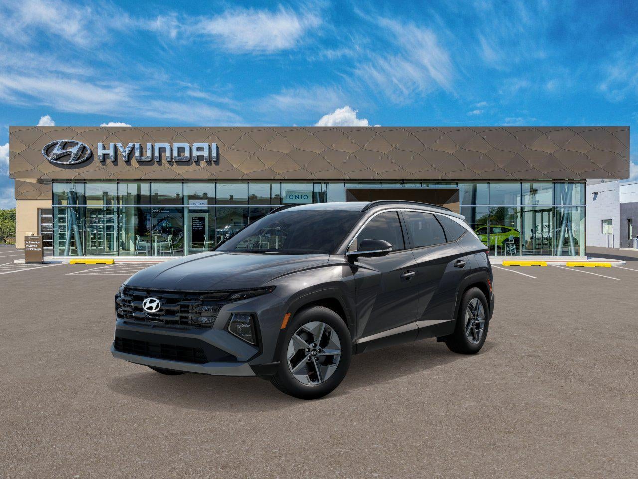 2026 Hyundai Tucson SEL AWD in Ecotronic Gray — front three-quarter view