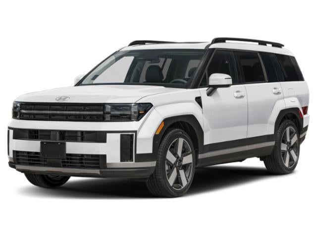 2026 Hyundai Santa Fe Limited AWD in Serenity White — front three-quarter view