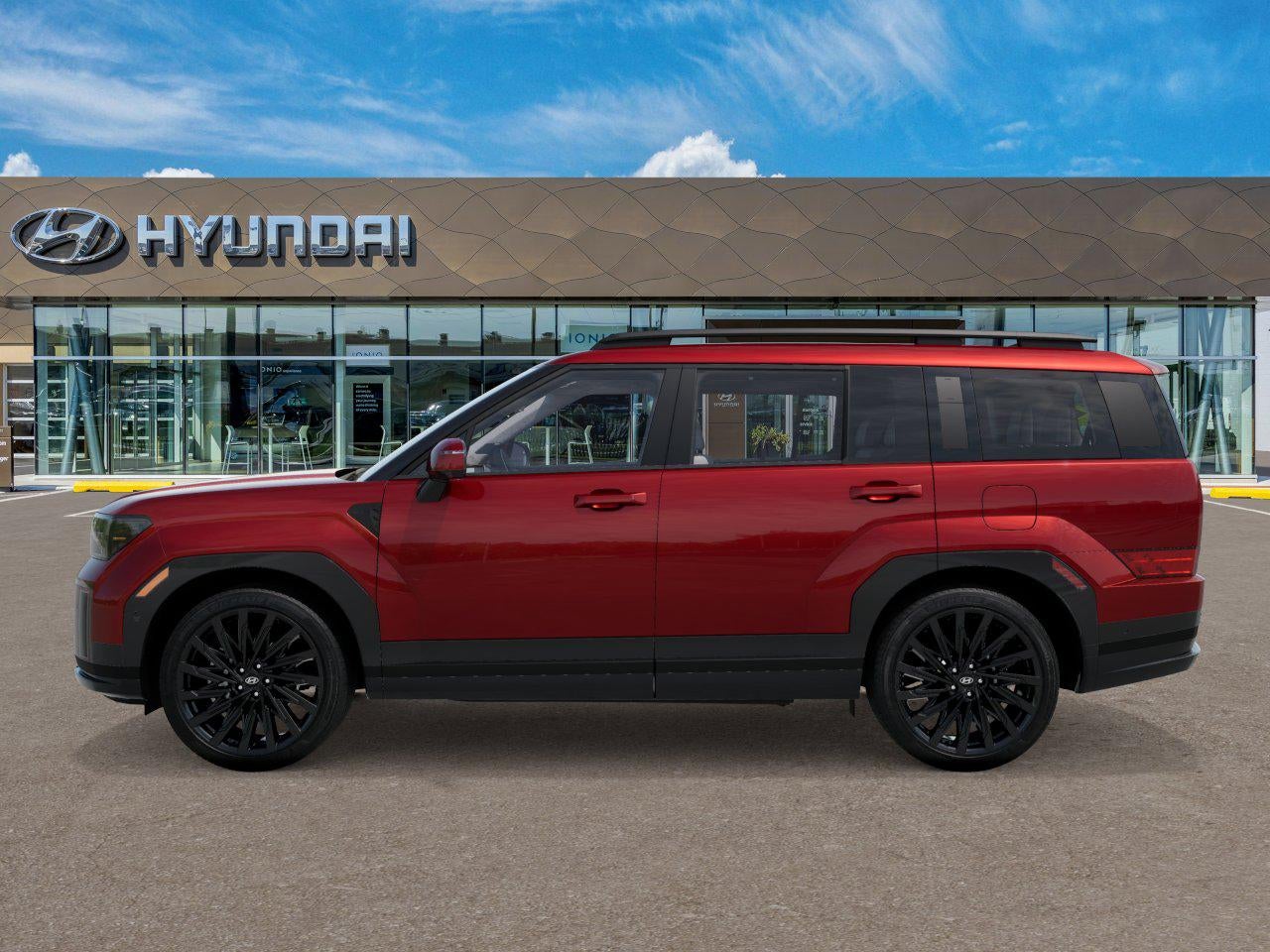 2026 Hyundai Santa Fe — rear three-quarter view