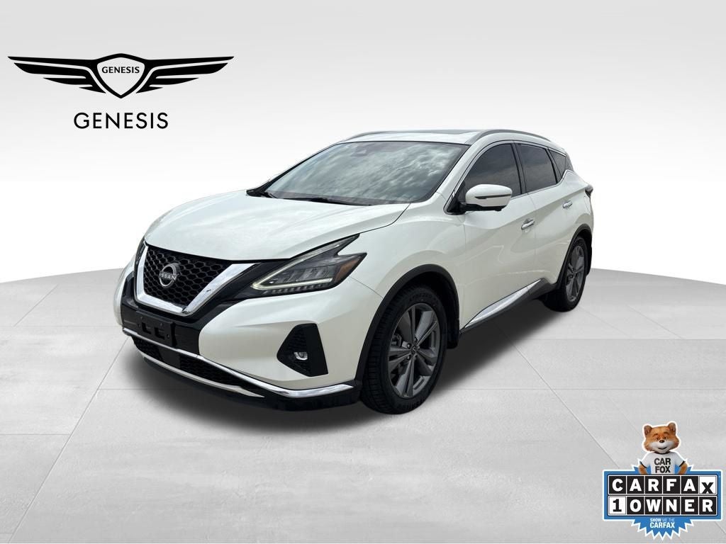 2023 Nissan Murano Platinum in Pearl White Tricoat — front three-quarter view