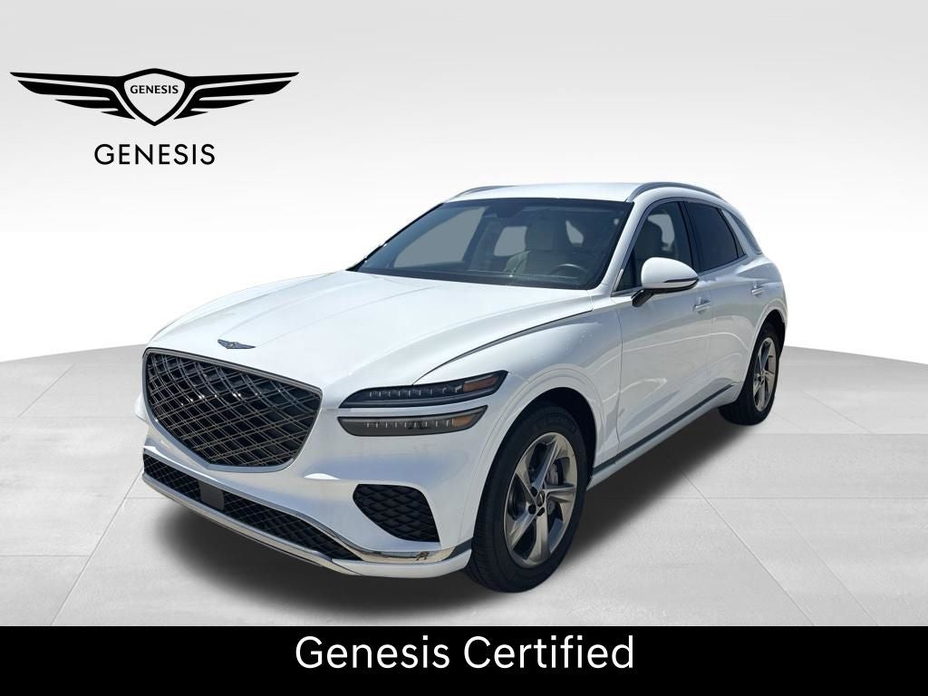 2026 Genesis GV70 2.5T in Alta White — front three-quarter view