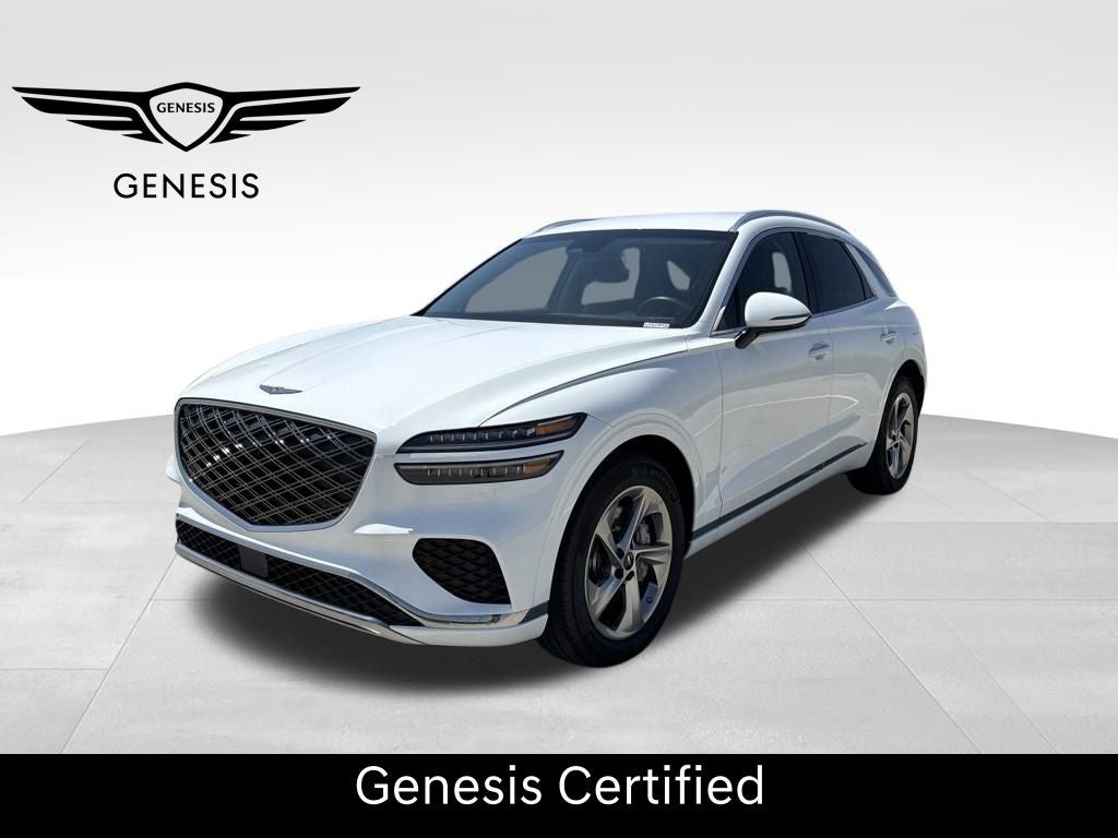 2026 Genesis GV70 2.5T in Alta White — front three-quarter view