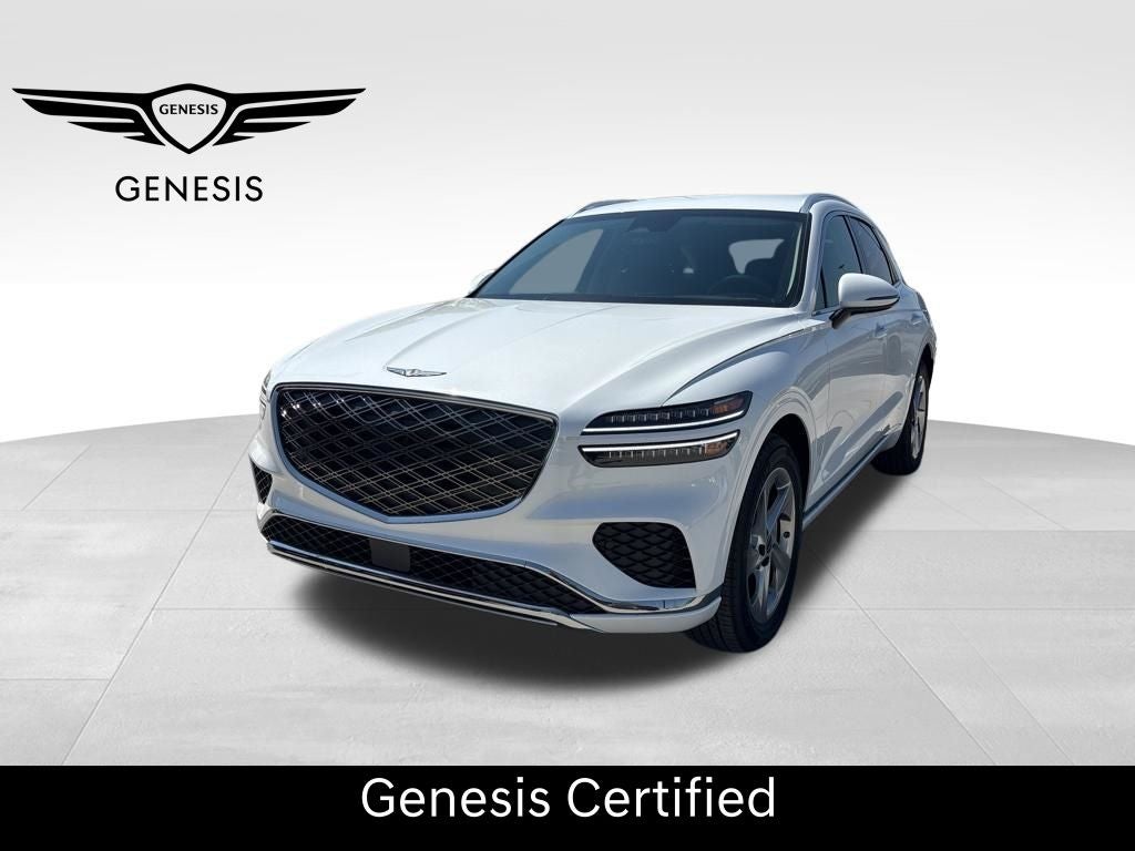 2026 Genesis GV70 2.5T in Uyuni White — front three-quarter view