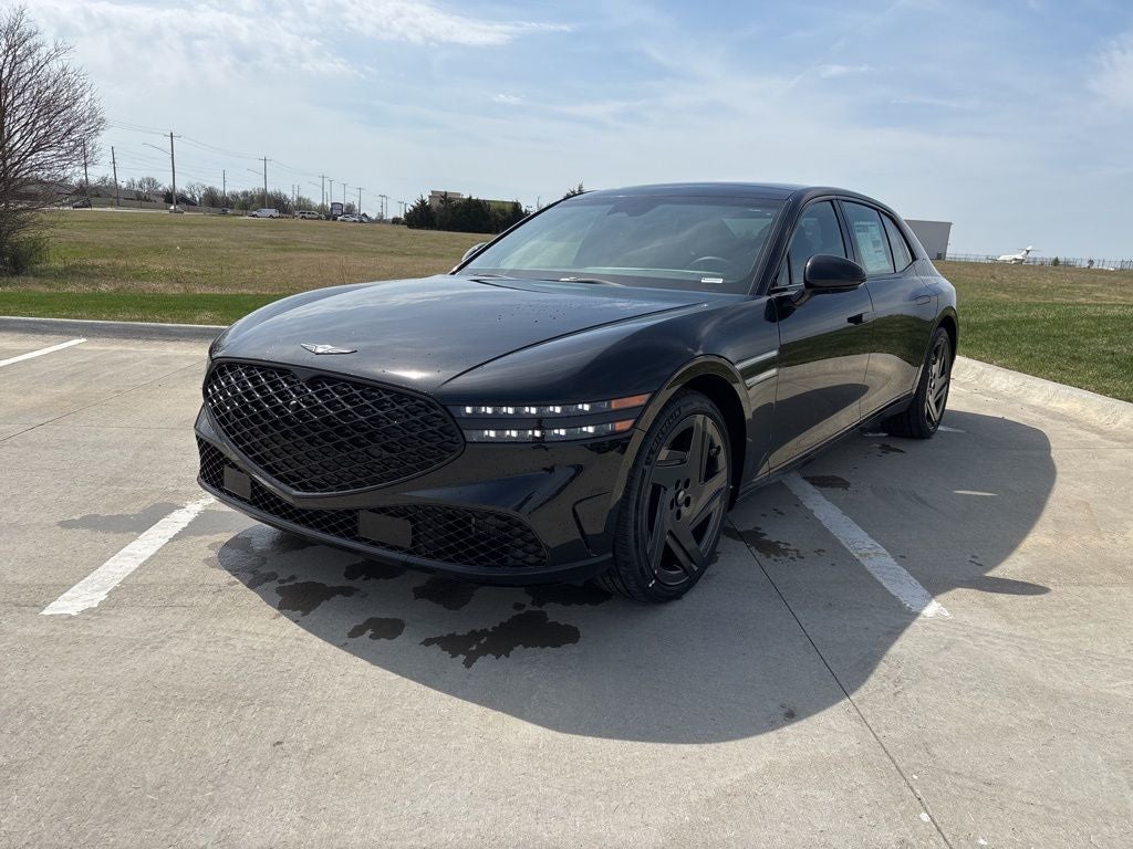 2026 Genesis G90 3.5T e-SC in Vik Black — front three-quarter view