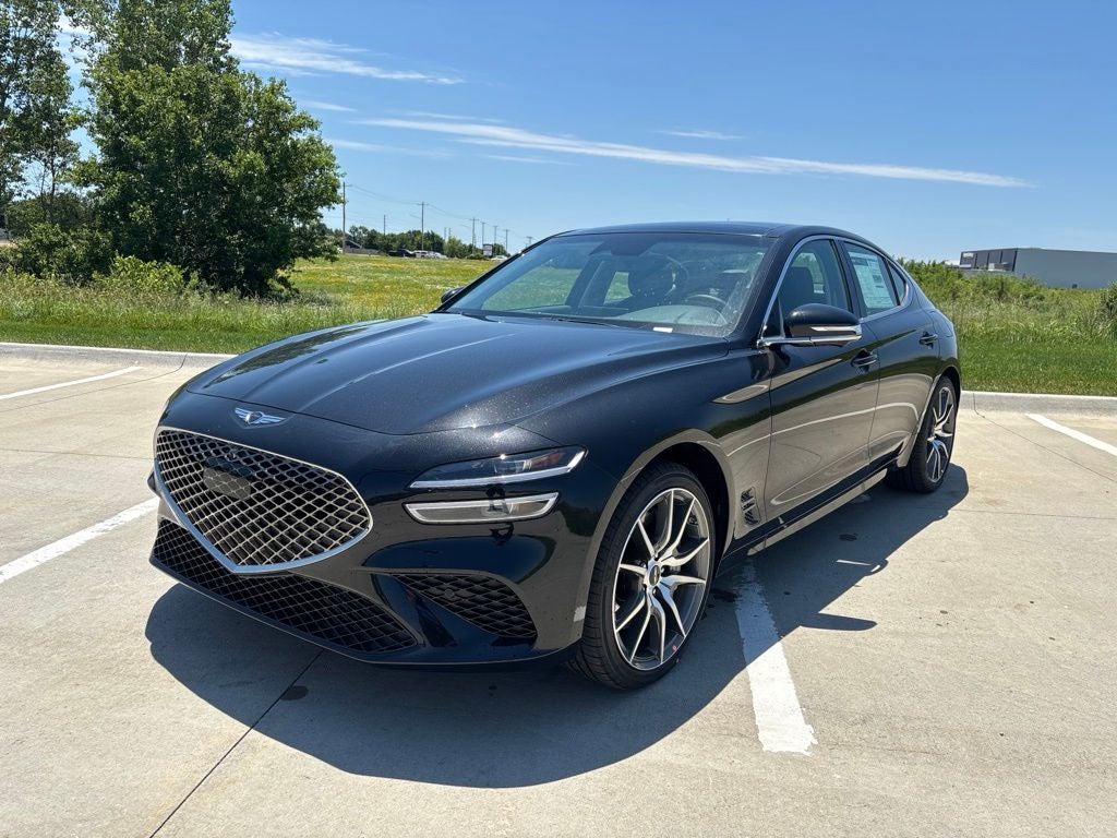 2026 Genesis G70 2.5T Prestige in Vik Black — front three-quarter view