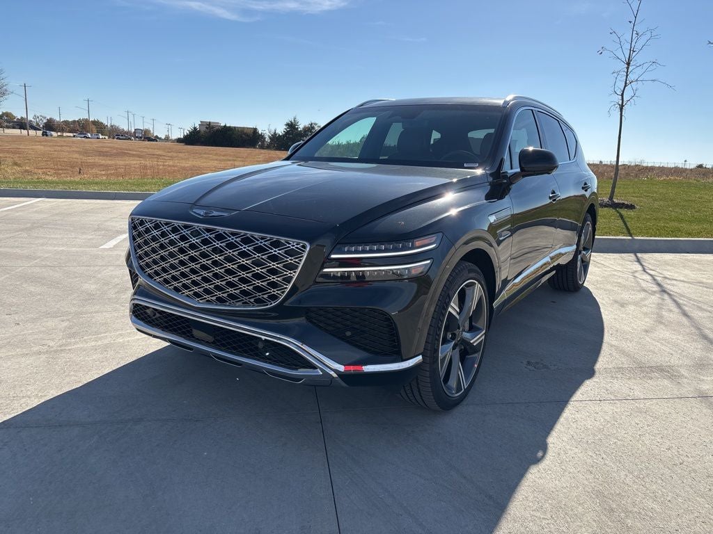 2026 Genesis GV80 3.5T Prestige in Vik Black — front three-quarter view