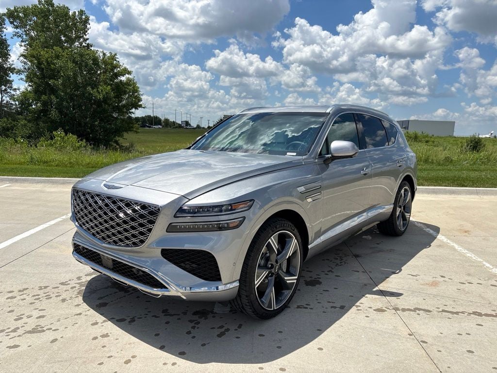 2026 Genesis GV80 3.5T Prestige in Savile Silver — front three-quarter view