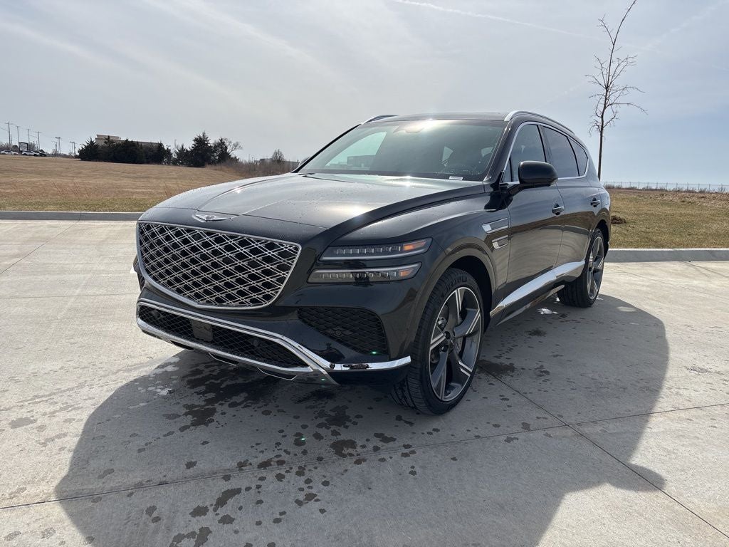 2026 Genesis GV80 3.5T Prestige in Vik Black — front three-quarter view