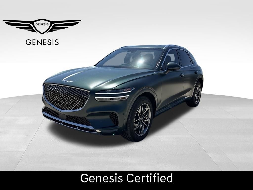 2023 Genesis GV70 2.5T in Brunswick Green — front three-quarter view