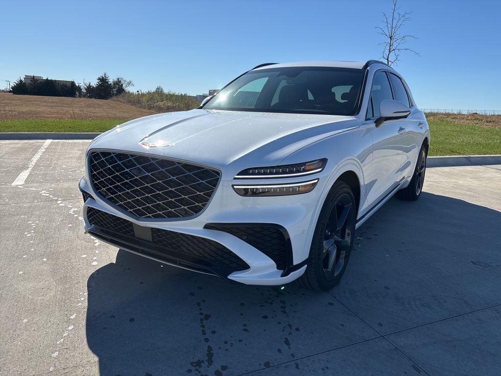 2026 Genesis GV70 2.5T Sport Prestige in Uyuni White — front three-quarter view